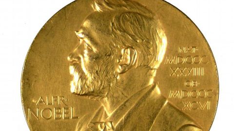 Medalla que se entrega aos ganadores do premio Nobel