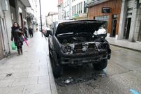 As� qued� el veh�culo afectado por el fuego.