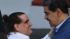 Nicolás Maduro y Alex Saab, el jueves en Caracas, Venezuela.
