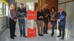 Las integrantes del proyecto Lar de Sopas, que gan la segunda edicin del programa TalesS en la Universidade de Vigo 