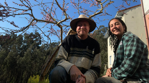 De izquierda a derecha, Matthew Bray y Mar�a Carrasco