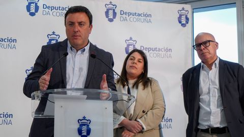 Valentín González Formoso, Cristina García Rey y Xosé Regueira