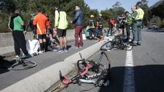 El accidente del 2016 en la carretera de Baiona a A Guarda