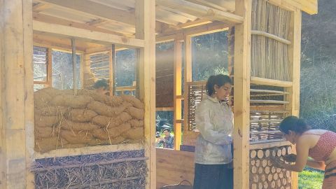 Caba�a construida en Pilo�a