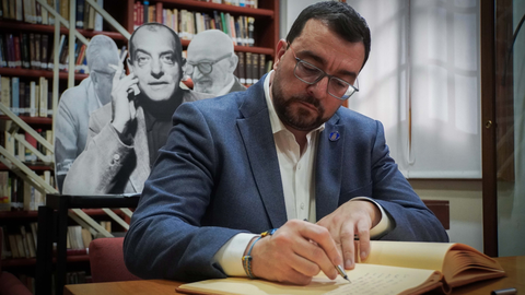 El presidente del Principado, Adri�n Barb�n, en su visita a M�xico