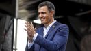 El presidente del Gobierno, Pedro Sánchez, este viernes, en un acto en Valencia por el décimo aniversario de eldiario.es.