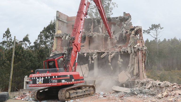 La construcción en Camariñas fue demolida ya en marzo