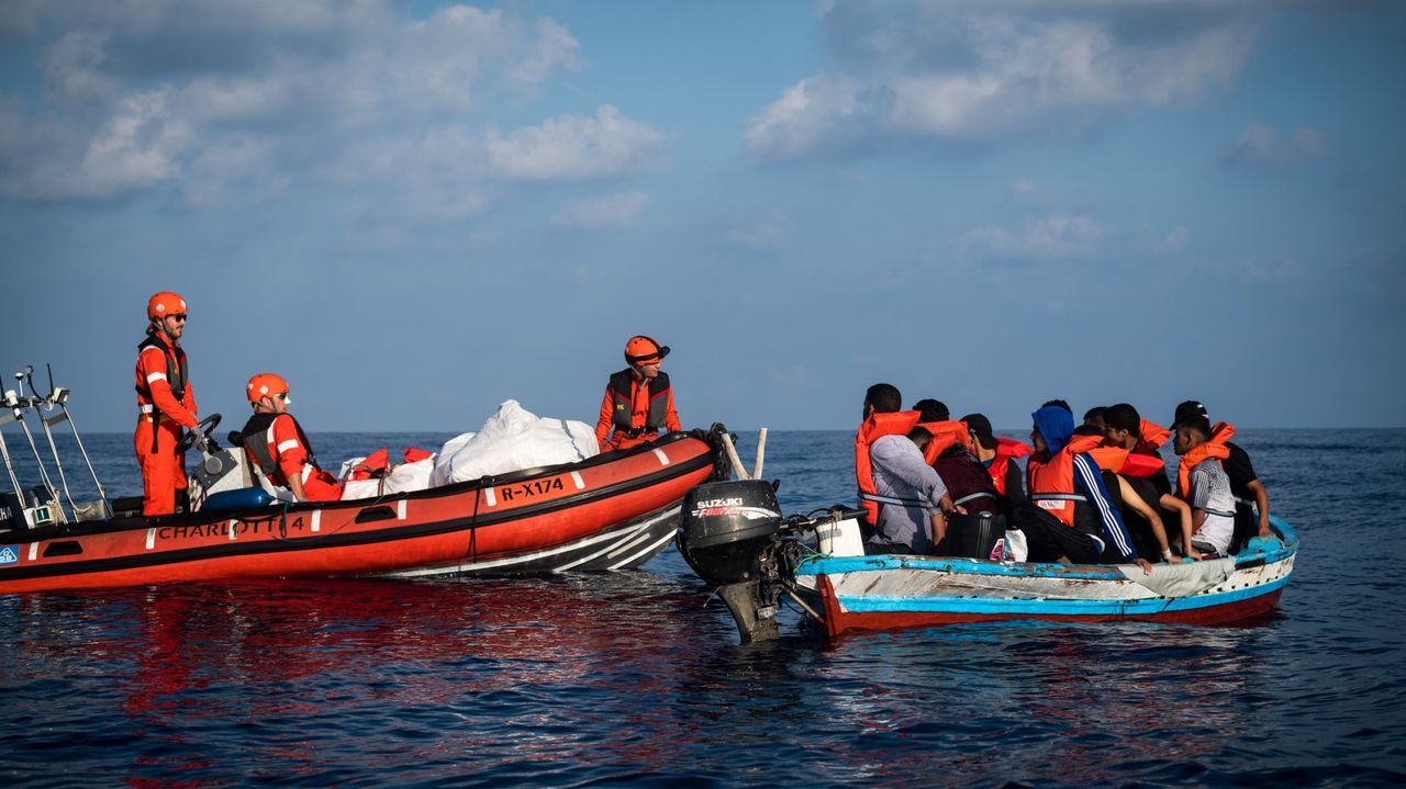 Foto de archivo de la oenegé alemana Sea Eye de un rescate del Alan Kurdi