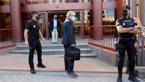 El exconsejero Francesc Homs a su llegada este martes al Tribunal de Cuentas en Madrid