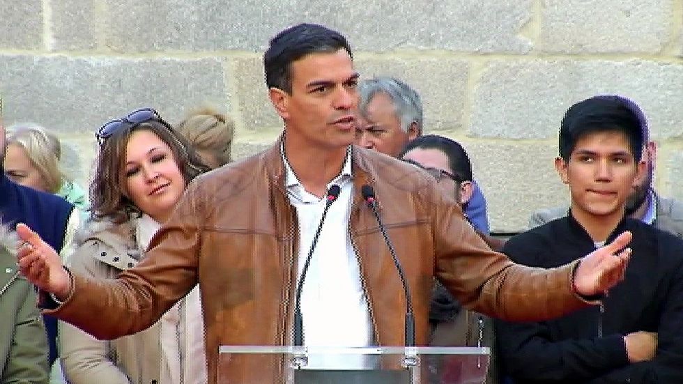 Pedro S�nchez: ��Manda carallo con la abstenci�n del PSOE!�