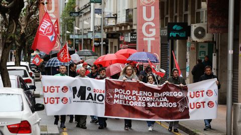 Manifestacin de UGT en Pontevedra por el Primero de Mayo