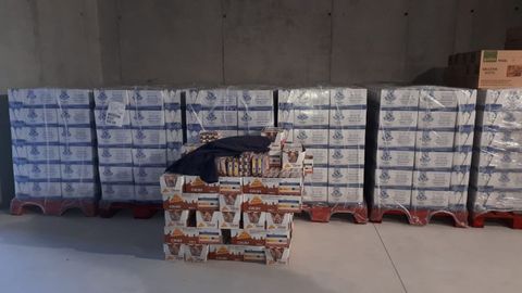 El banco de alimentos de Culleredo recibió ayer 60.000 kilos de comida