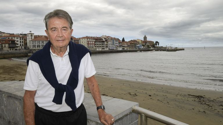 El español Manolo Díaz, en Luanco
