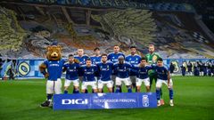 Alineaci�n del Real Oviedo en el derbi asturiano