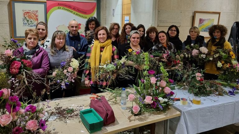 Curso de la asociación de floristas de Ourense