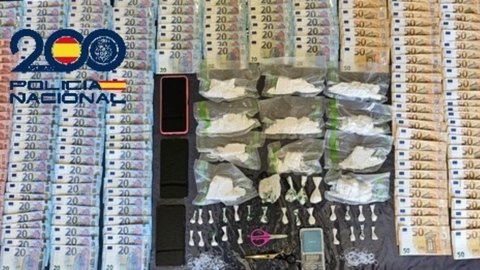 Dinero y droga sustraidos en una operaci�n contra el narcotr�fico en Avil�s