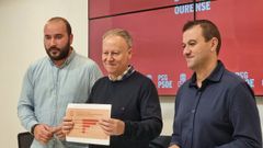 Rueda de prensa del PSOE sobre los contratos menores de la Diputación de Ourense.