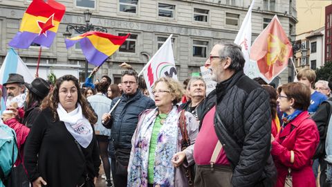 Manifestacin en Oviedo contra los Premios Princesa
