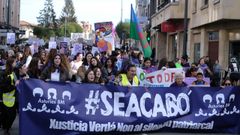 Miles de personas se han manifestado en Pola de Siero con motivo del Día Internacional para la Erradicación de la Violencia contra la Mujer