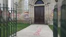 Pintadas a favor de la Repblica en la iglesia de Maside