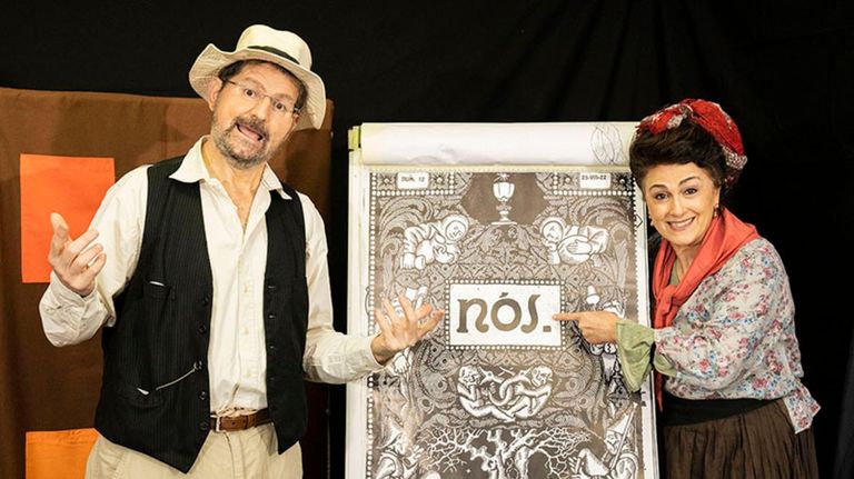 Migallas Teatro pon en escea en Salcedo «Pegadas de Castelao»