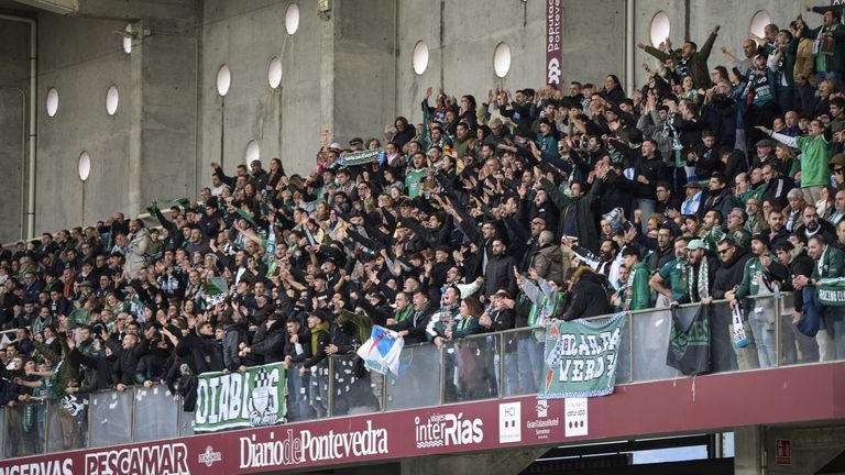 Declarado de alto riesgo el derbi entre el Racing y el Pontevedra