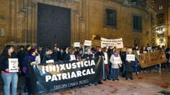 Manifestacin en Oviedo en favor de la vctima de La Manada