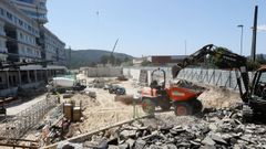 Obras de construccin del nuevo hospital Gran Montecelo, de Pontevedra, iniciadas el 3 de mayo del 2021