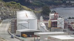 Vista de las instalaciones de Masol, en la segunda fase del puerto exterior de Ferrol