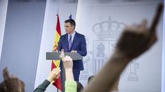 Pedro Sánchez comparece tras la reunión del Consejo de Ministros extraordinario
