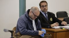El condenado por el crimen de Sigüeiro, durante el juicio en la Audiencia Provincial