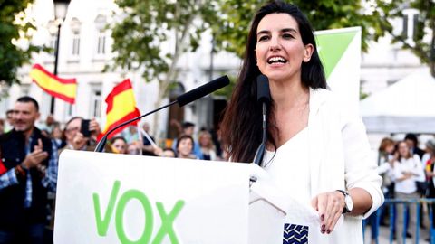 La candidata de Vox a la Asamblea de Madrid, Roco Monasterio