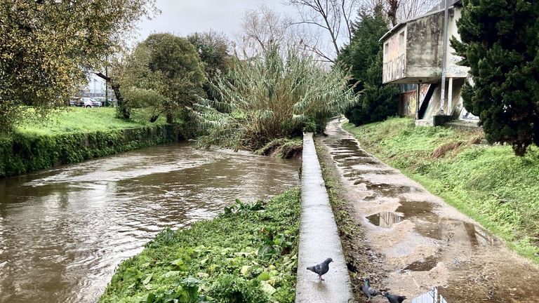 Alerta en Vigo por las crecidas de los ríos Lagares y Eifonso