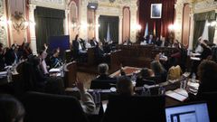 Foto de archivo de un pleno en el Concello de Ourense.