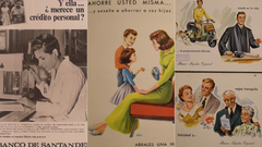 De izquierda a derecha, anuncios de banca privada de los años 1967, 1960 y 1956.