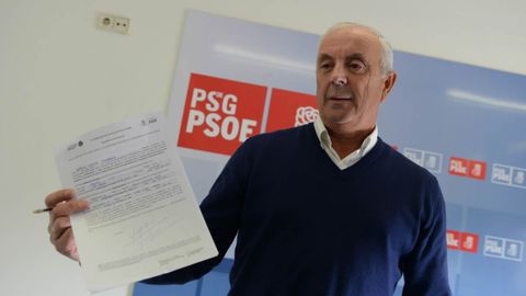 Imagen de 2017 presentando su candidatura a la secretaría provincial del PSOE