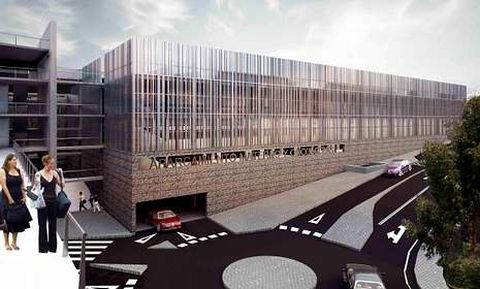 Una imagen virtual del futuro nuevo aparcamiento de la zona hospitalaria.