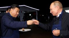 Xi Jinping y Vladimir Putin, durante un encuentro en Vladivostok en el 2018