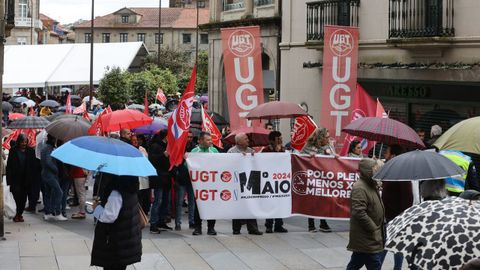 Manifestacin de UGT en Pontevedra por el Primero de Mayo
