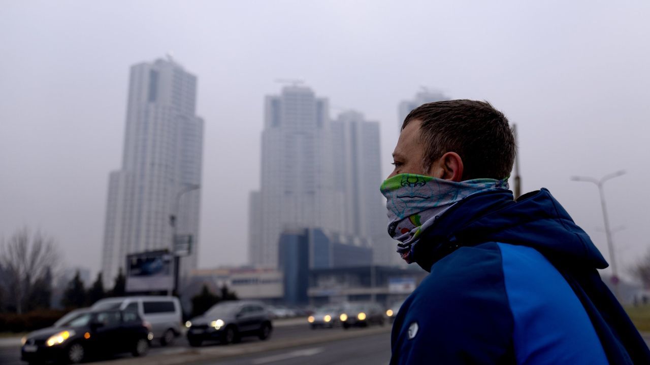 Episodio de contaminaci&oacute;n del aire en Skopje, en Macedonia del Norte