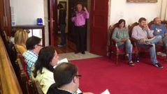 La portavoz popular Mar�a Faraldo realiz� duros ataques contra el alcalde y el portavoz del BNG