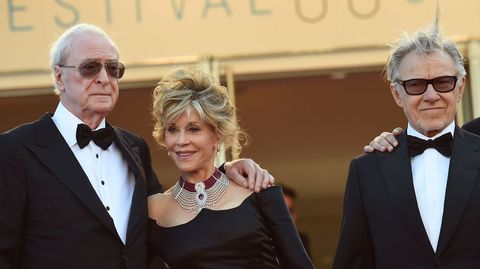 Michael Caine, Jane Fonda y Harvey Keitel