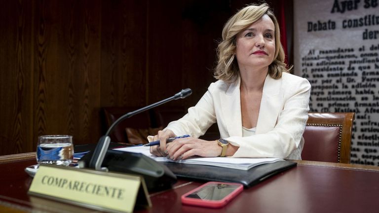 Pilar Alegría en el Senado: «¡Jamás tuve conocimiento de la existencia de esa fiesta!»