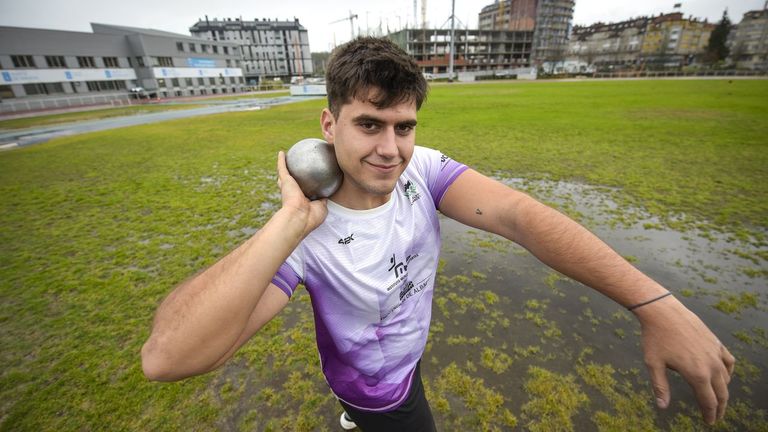 Fernando Vallines gana la plata nacional sub-23 en lanzamiento de peso y se queda a solo dos centímetros del oro