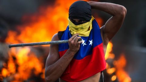 Manifestacin contra el Gobierno venezolano