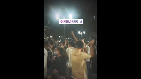 Polmico vdeo de los botellones en Ribadesella