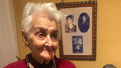Hilda Farfante, que ahora reside en Madrid ahora, pasó la pandemia en su residencia de O Vicedo