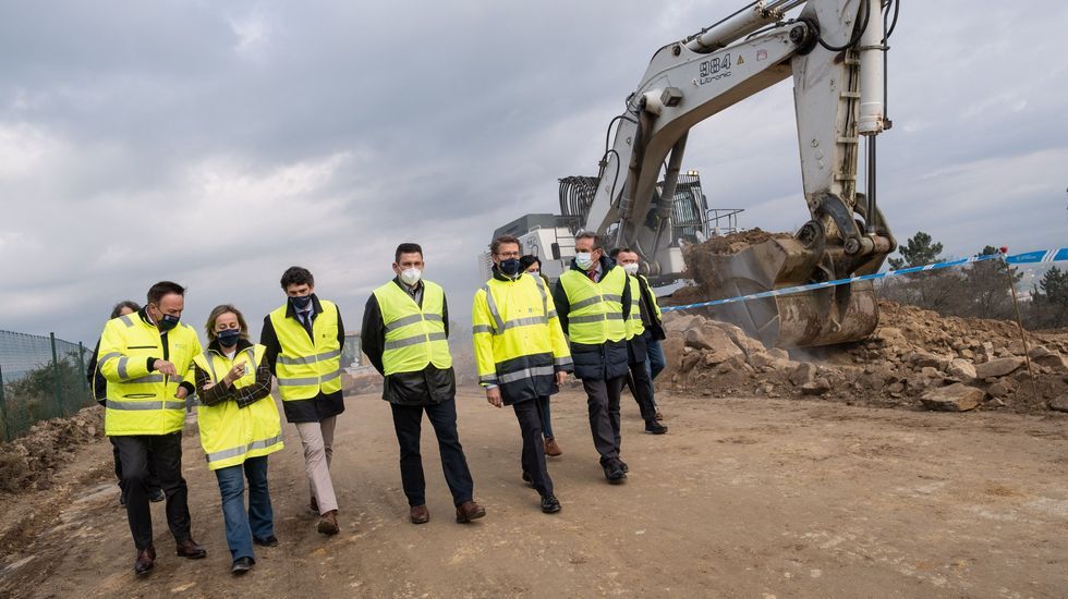 El presidente de la Xunta y la conselleira de Infraestruturas visitaron las obras de la autov�a