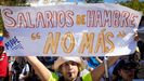 Trabajadores del sector público se manifestaron el  lunes en Maracaibo.