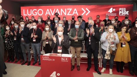 Tom y Formoso y la nueva ejecutiva del PSOE de Lugo